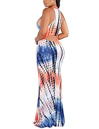 Vestido de mujer sexy sin mangas con espalda cruzada