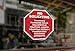 Safety Magnets No Soliciting Vinyl Static Cling Decal | No Trespassers Sticker- for Homes, Offices, Businesses | Modern Door Porch Window Decor Sign | Black & Red | Inside Outside Removable(1, 5 INCH)