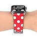 Lovely Polka Dot Leather Women Girls Replacement Band Compatible with Apple Watch Series 5/4 40mm and Series 3/2/1 38mm - Black & Red Bowknot