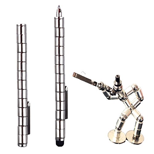 Coolfire Magic Magnetic Polar Pen Fidget Toy. Magnet Gel Pen Touch Screen Stylus Pen Perfect Gift for Adult Children (siliver)