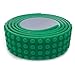 Lego and Building Blocks Compatible Baseplate Loop Tape; 4 DOT; Multi Color/Lengths 3 to 10 Foot Value Packs; GREEN