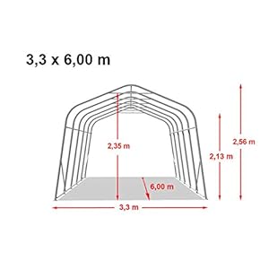 TOOLPORT Box Cavalli 3,3x6 m, Robusto Telo Verde in PVC ca. 550g/m², Protezione per Cavalli, Pecore, Riparo per Animali Marca: TOOLPORT TOOLPORT Box Cavalli 3,3x6 m, Robusto Telo Verde in PVC ca. 550g/m², Protezione per Cavalli, Pecore, Riparo per Animali