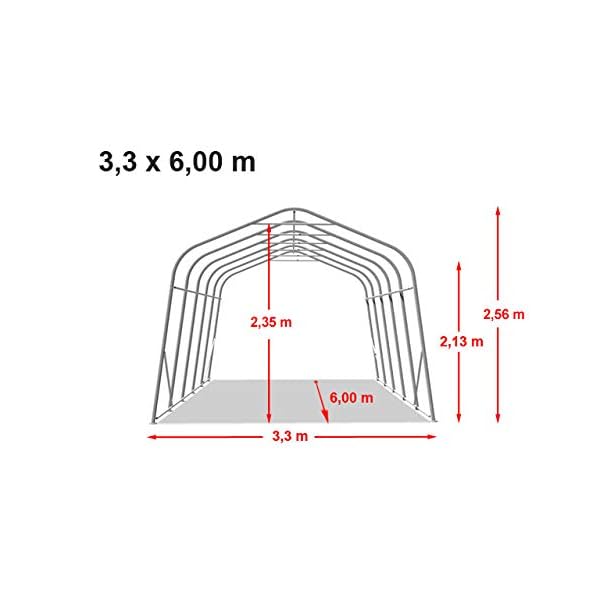 TOOLPORT Box Cavalli 3,3x6 m, Robusto Telo Verde in PVC ca. 550g/m², Protezione per Cavalli, Pecore, Riparo per Animali Marca: TOOLPORT TOOLPORT Box Cavalli 3,3x6 m, Robusto Telo Verde in PVC ca. 550g/m², Protezione per Cavalli, Pecore, Riparo per Animali