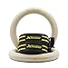 xFitness Wood Gymnastic Rings 9.25” Diameter Ring with Enhanced Flexible Buckles & Durable Adjustable Straps for Crossfit and Strength Training | Ring Pull Up, Dips, Muscle Up, Ring Row