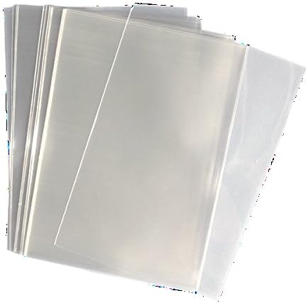 KeepFresh 11"x14" Flat Crystal Clear Cello Style Polypropylene Bags 1.2mil - 100 Count