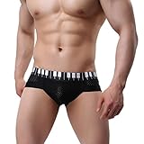 Tonsee Men Sexy Comfy Shorts Boxer Briefs (M, Black)