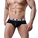 Tonsee Men Sexy Comfy Shorts Boxer Briefs (M, Black)