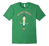 Mens Rick & Morty Mr Poopy Butthole Oooh Weee!! Large Grass
