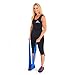 Black Mountain Products Therapy Exercise Bands with Resistance Band Carrying Case, Door Anchor and Starter Guide, Yellow, Blue, Green