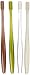 MUJI Flat Type Toothbrush, Four Colors Set