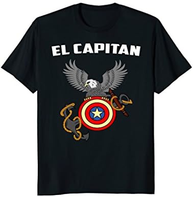 El Capitan T-Shirt Anchor Funny Captain Skipper Gift Shirt