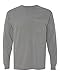 Comfort Colors C4410 Long-Sleeve Pocket T-Shirt - Grey - 'M