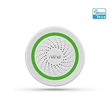 NEO Z-Wave Plus Siren Alarm with Strobe alerts, Support USB Charge and with Back up Battery Works with SmartThings, 105dB