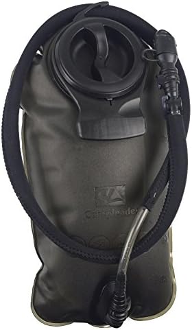 AQ Water Bladder | 0.8gallon/ 3L Hydration Bag for Cycling Camping Hiking | 3.5” Leakproof Mouthpiece and 43.3” Pipe BPA Free Anti Microbial Medical Grade Tasteless Silicone | Black | 614.2