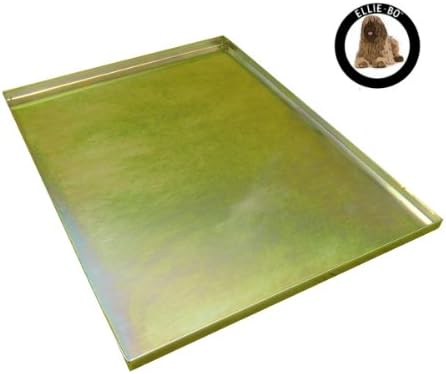 Ellie-Bo Replacement Metal Tray for Dog Cage Crate Medium 30-inch Gold, 72 cm L x 52 cm W x 2 cm H
