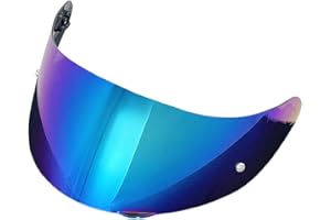 ANSUNDA Helmet Visor Replacement,Motorcycle Helmet Face Shield for ILM 902,902L,902BT (Rainbow-Day Use Only)