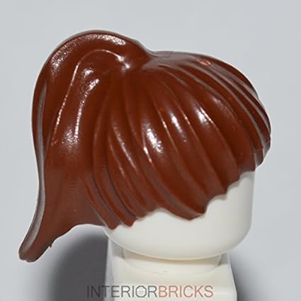 Lego Reddish Brown Minifigure Hair Wig X1 For Male Boys Men