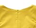 MUXXN Women's 1950s Vintage Retro Capshoulder Party Swing Dress (L, Yellow)