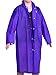 Mudder Adult Portable Raincoat Rain Poncho with Hoods and Sleeves (Purple)