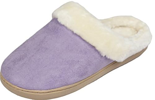 LUXEHOME Women's Cozy Fleece House Footwear/Slippers(1-08) (XL/8-9