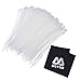 1000 Pack,4 Inch Outus Nylon Cable Mini Zip Ties Clear White Small Cable Ties Self-Locking