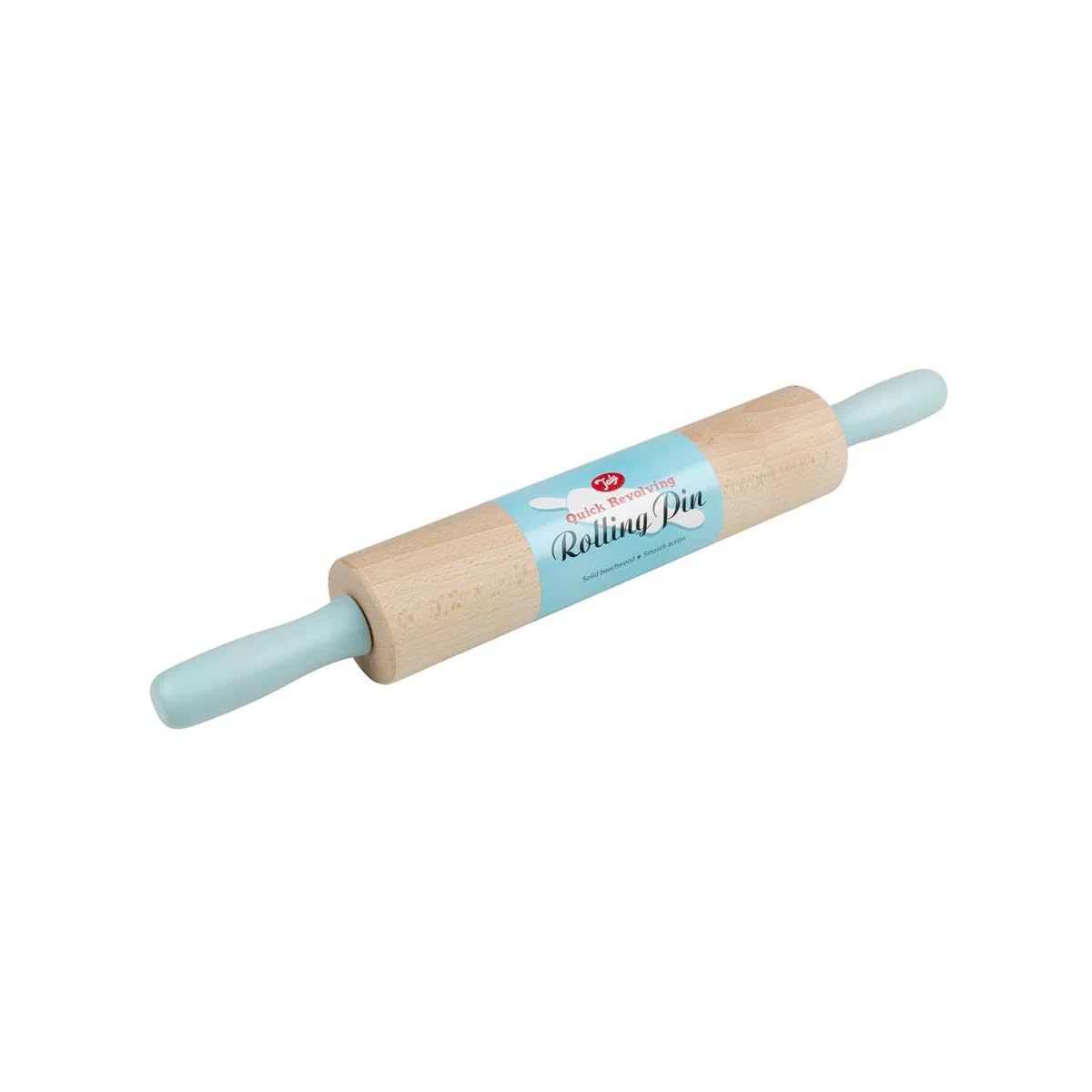 Tala Beechwood Revolving Rolling Pin, Wooden Rolling Pin for All Baking Needs, Perfect with Pastry and Icing Goods, Measures 44cm and Comes in Assorted Colours