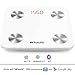 Bluetooth Smart Body Fat Scale, Whosfit Digital Weight BMI Bathroom Scale, Body Composition Monitor Analyzer Scale, Accurate Health Monitor, with Smartphone App-400 lbs-White