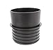 DCT 4in Plastic Pipe Threaded Quick Connect Adaptor Coupler 1-Pack, Flexible Hose Woodshop Saw Dust Collection