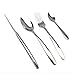 Cutlery , Home Use Stainless Steel Western Tableware, 4-Piece Dinnerware Set knife fork spoon teaspoon by Alytimes