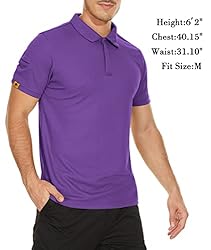 V VALANCH Men's Golf Polo Short Sleeve Sport