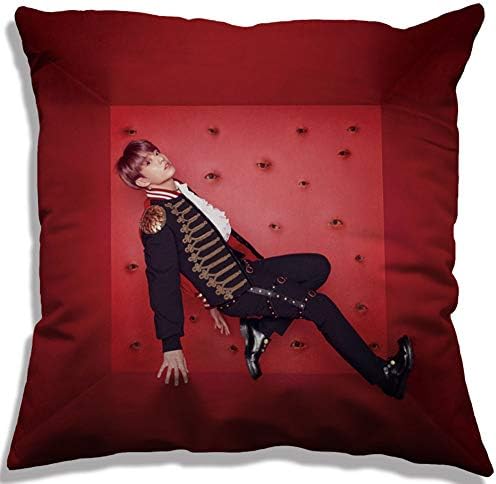 NUOFENG Kpop BTS Bangtan Boys Love Yourself 结 “Answer Square Throw Pillow Cover Pillowcase, 17.7inch (1.H13)