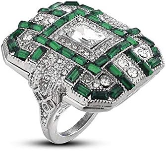 CieKen Elegant Heart Arrows Cut Cubic Zirconia Solitaire Wedding Engagement Fashion Rings