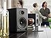 Audioengine A5+ 150W Wireless Powered Bookshelf Speakers, Bluetooth aptX HD 24 Bit DAC, Built-in Analog Amplifier & Remote Control (Black)thumb 4