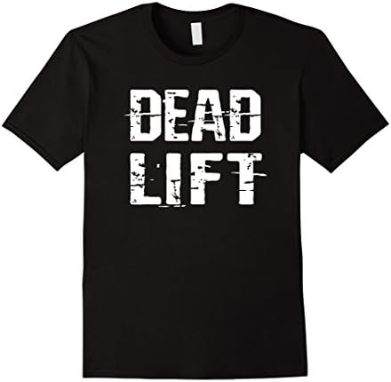 Mens Deadlift T-Shirt -Weightlifting Powerlifting Fitness Gym Tee Small Black