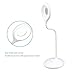 MAXOAK Dimmable Desk Lamp Kids Eye Care LED Table Lamp (Adjustable Gooseneck,Touch Sensitive Control,Lithium-ion Battery, USB Charging) for Home,Office,Bedroom,Reading,Studying,Working -White