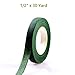 10 Rolls Floral Tape Stem Wrap Green Tape for Bouquet Stem Wrap Floral Arranging Craft Projects Corsages 1/2