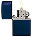 Zippo Logo Pocket Lighter, Navy Matte
