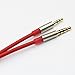 NEW NEOMUSICIA Audio Cable Compatible with JBL Synchros S300 S300I S500 S700 S400BT J56BT E40BT E50BT S400BT Headphone, Remote Volume Mic Compatible with iPhone Red