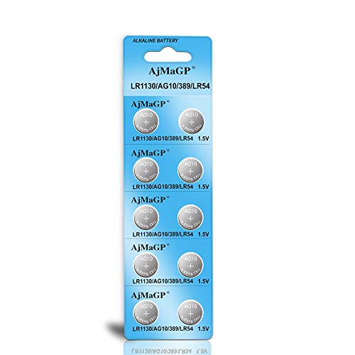 10 Pack AG10 389A LR1130 LR54 L1131 SR1130 1.5v Button Cell Coin Battery