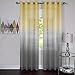 Rainbows and Sunshine Set of 2 Ombre Sheer Window Curtain Panels (52
