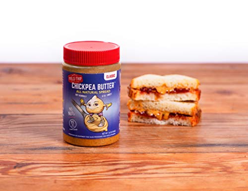 Field Trip Chickpea Butter | Healthy Vegan Snacks, Gluten Free, Non GMO Ingredients, All Natural Creamy Peanut Butter Substitute, Nut and Soy Free | Classic | 16oz Jar 3 Pack