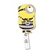 Finex 4 Pcs Set Gru's Yellow Villains Badge ID Clip Reel Retractable Holder Office Work Nurse Name Badge Tag Clip On Card Holders Cute - 30 inch Cord Extension