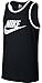 Nike Men's Ace Logo Tank Top, Black/White/White, Small