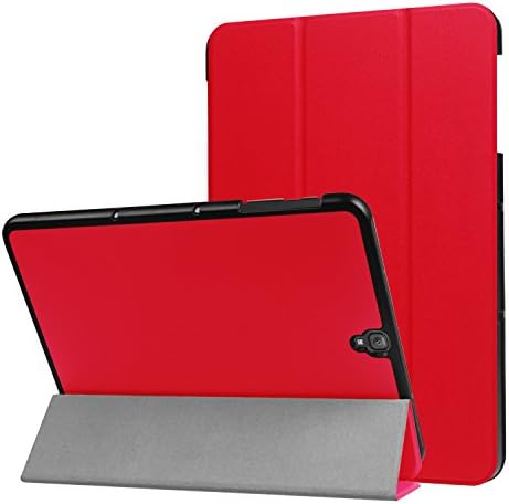 Samsung Galaxy Tab S3 9.7 Smart Shell Case -Vangoog Ultra Slim Lightweight Stand Cover with Auto Sleep/Wake Feature for 2017 Galaxy Tab S3 Tablet SM-T820/T825-Red