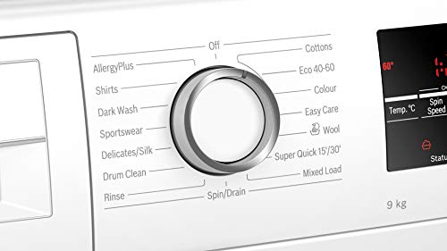 Bosch-WAU28T64GB-Serie-6-Freestanding-Washing-Machine-with-AllergyPlus-Drum-Clean-and-SpeedPerfect-9kg-1400spin-White Bosch WAU28T64GB Washing Machine 9kg Capacity, AllergyPlus, SpeedPerfect, 1400rpm spin, White, Serie 6, Freestanding