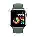 NUKELOLO Sport Band Compatible with Apple Watch 38MM 40MM, Soft Silicone Replacement Strap Compatible for Apple Watch Series 4/3/2/1 [Pine Green Color in S/M Size]