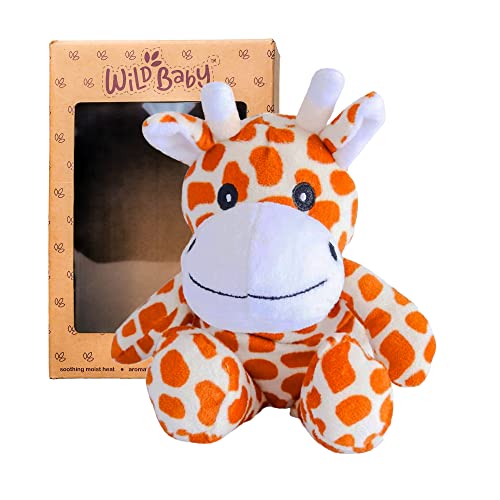 WILD BABY Giraffe Stuffed Animal Heatable Microwaveable Plush Pal