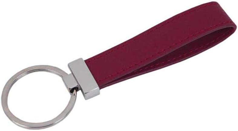 JNJSTELLA Genuine Leather Key Fob Chain Ring Keychains