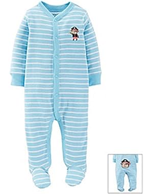 Carter's Blue Pirate Monkey Sleeper Newborn