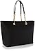 MICHAEL Michael Kors Women's Chain Travel Tote, Black, One Size